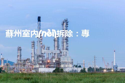 蘇州室內(nèi)拆除：專業(yè)高效，安全環(huán)保一站式服務